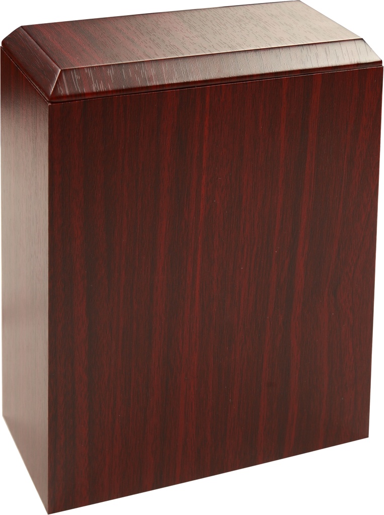 Dark Brown Simplicity MDF Veneer Adult Urn