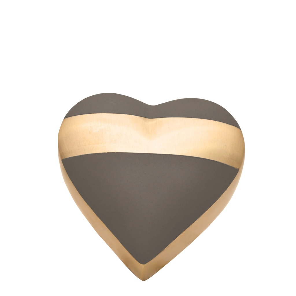 Luxa Stone Brass Heart Keepsake